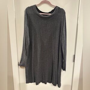Eileen Fisher grey Knit sweater dress size XL